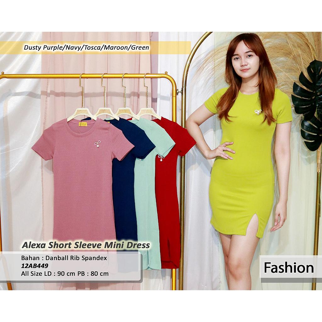 Alexa short sleeve Mini dress