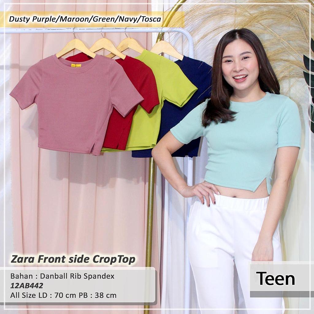 Zara Font Side Crop Top