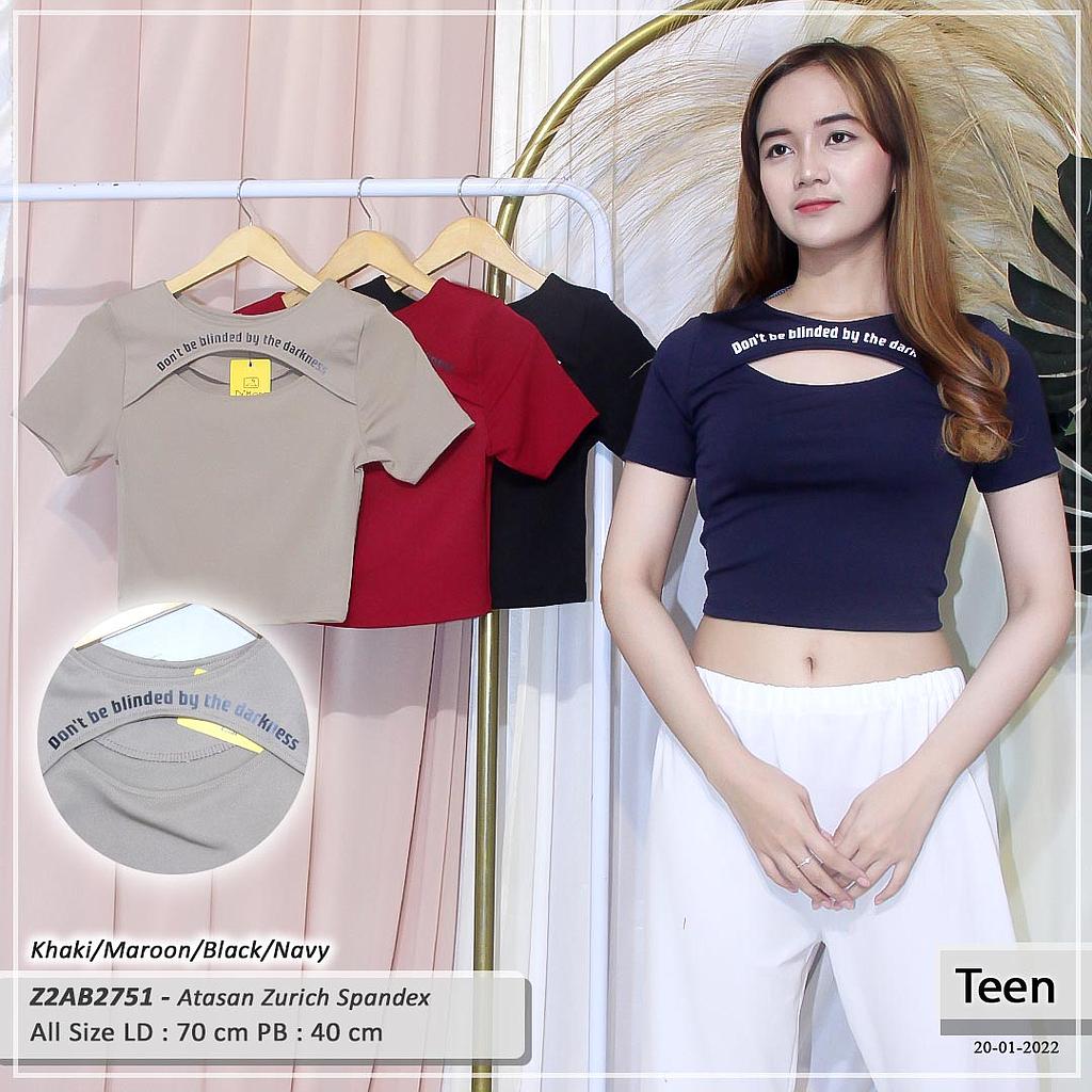 Quotes short sleeve crop top