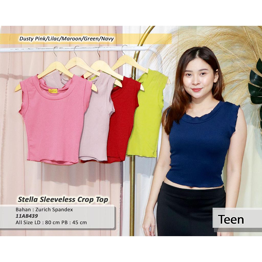 Stella Sleeveless crop top