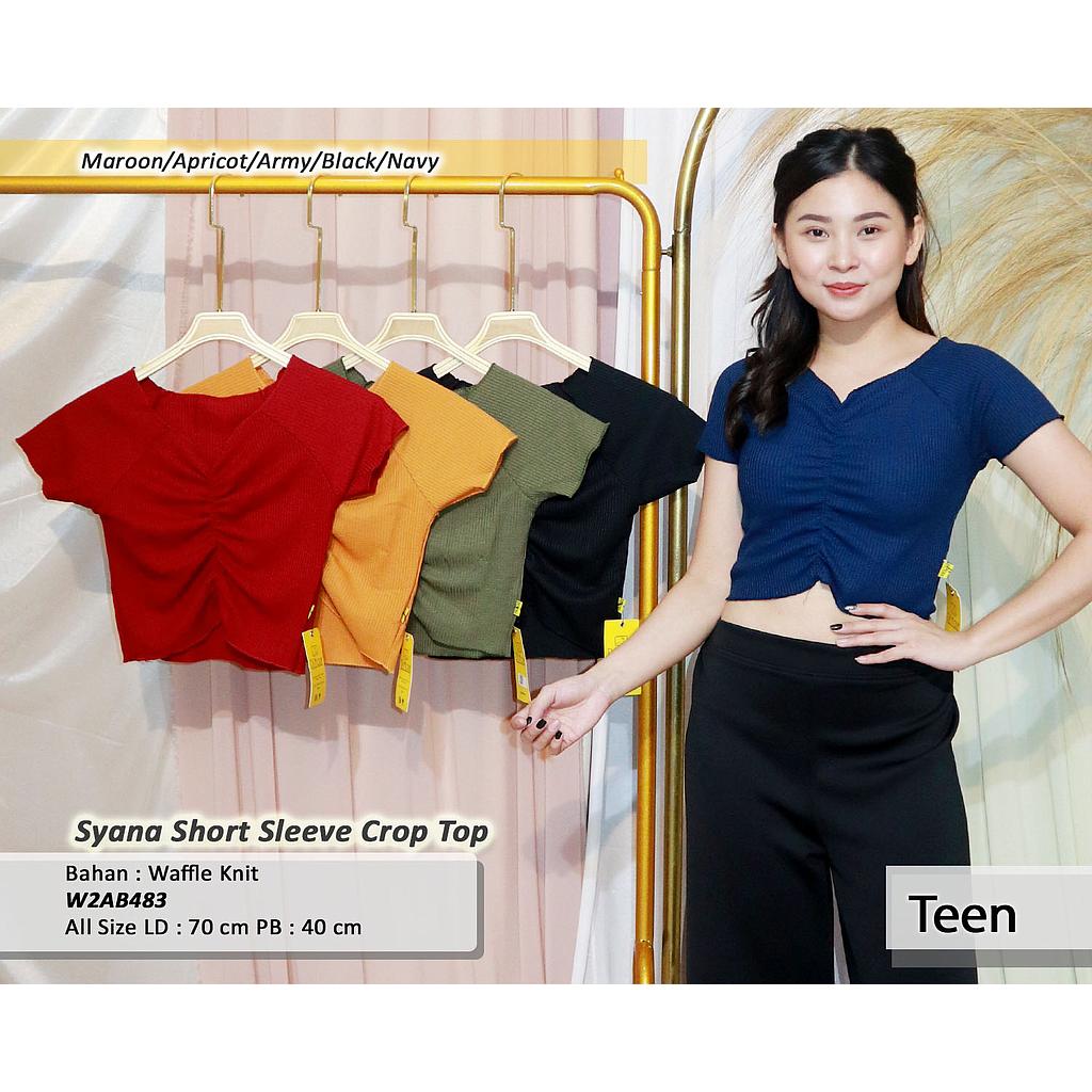 Syana short sleve crop Top