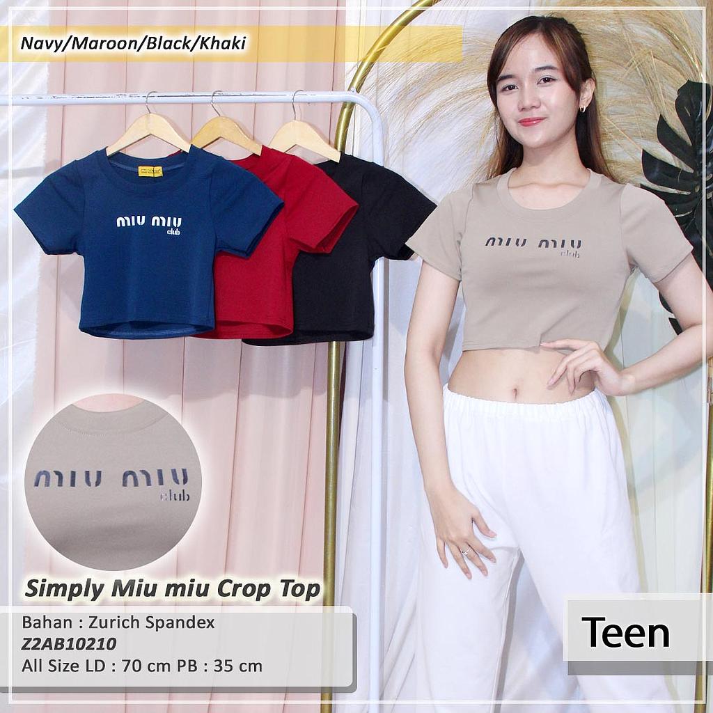 Simply Miu-Miu Crop Top