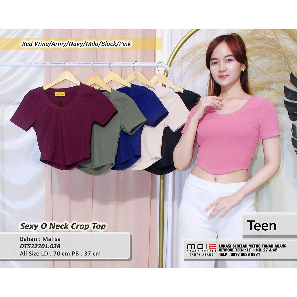 Sexy O neck crop Top(DT.038)