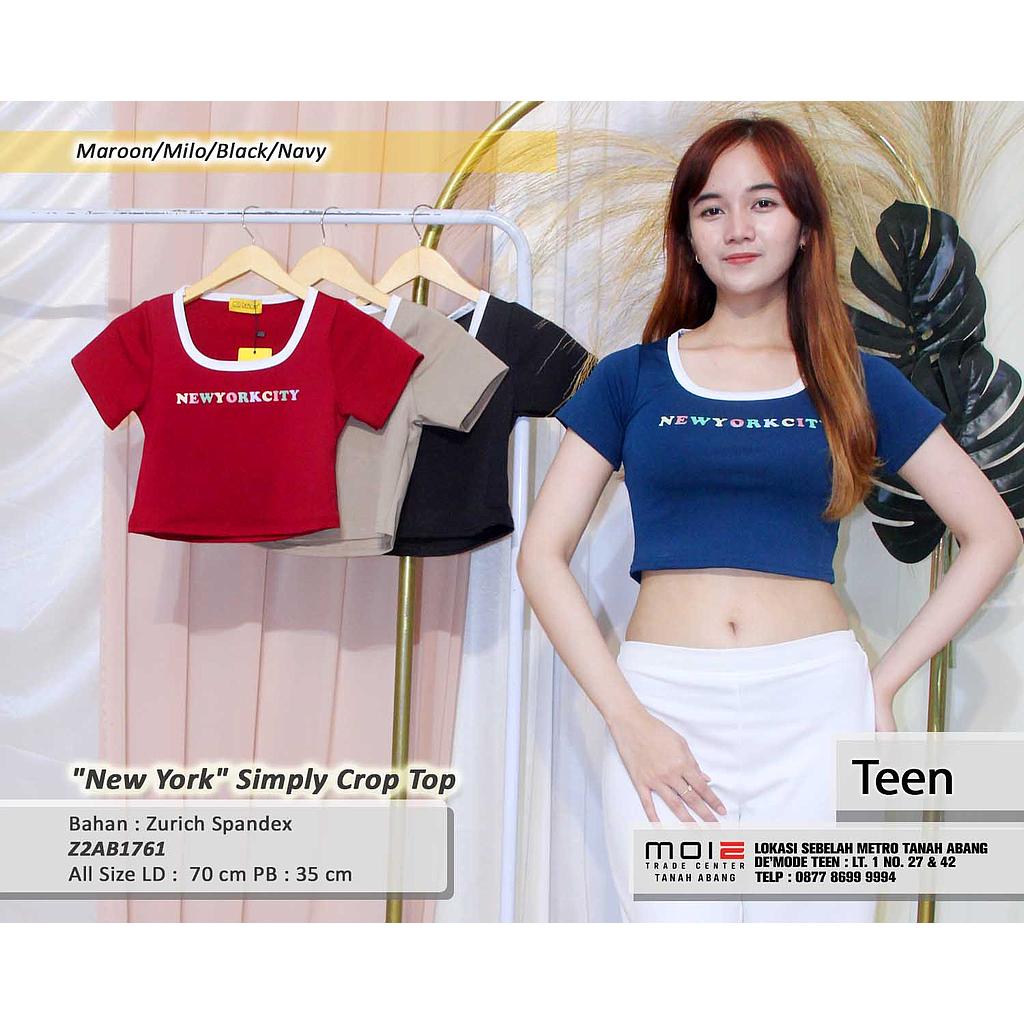 New York Simply Crop Top