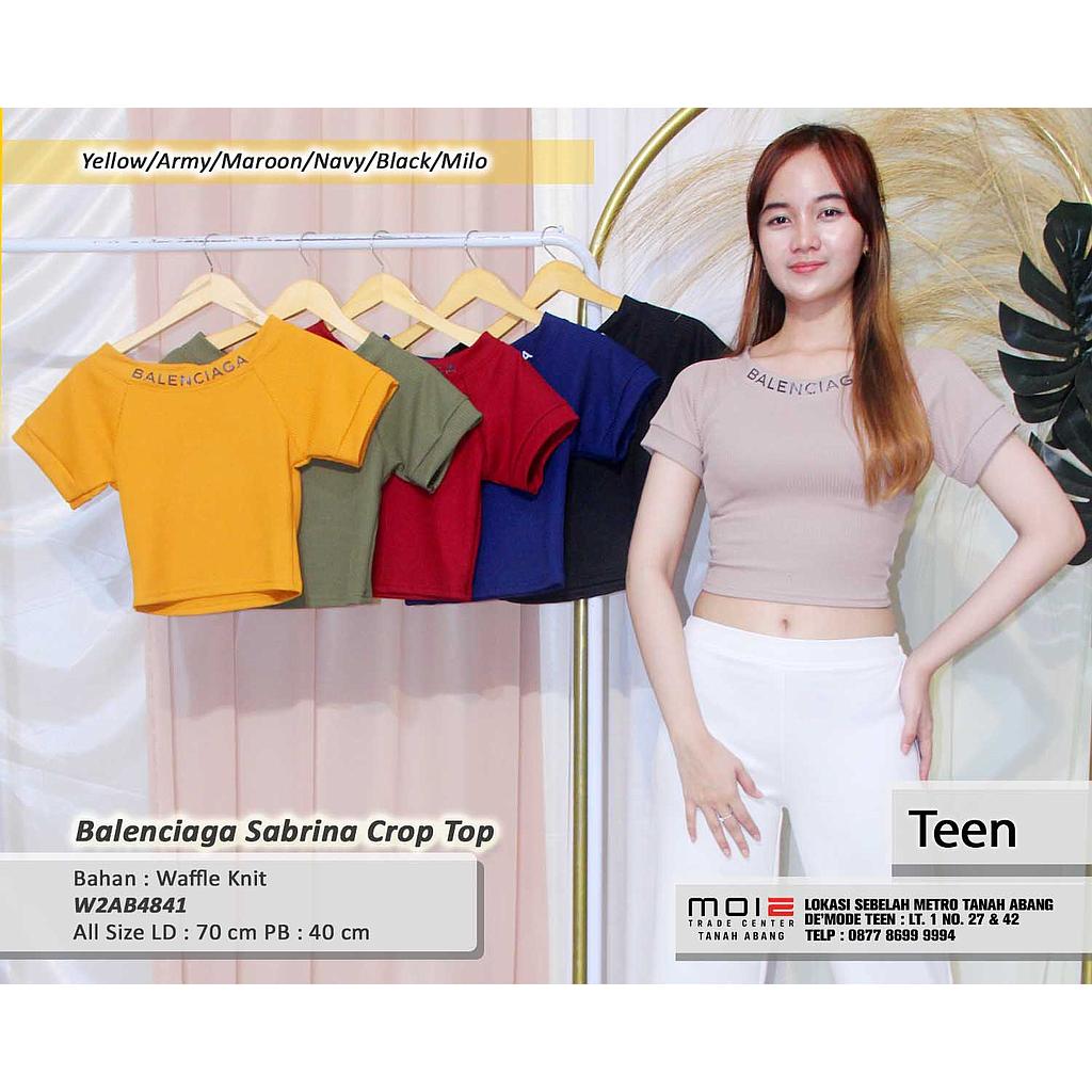 Balenciaga sabrina crop Top