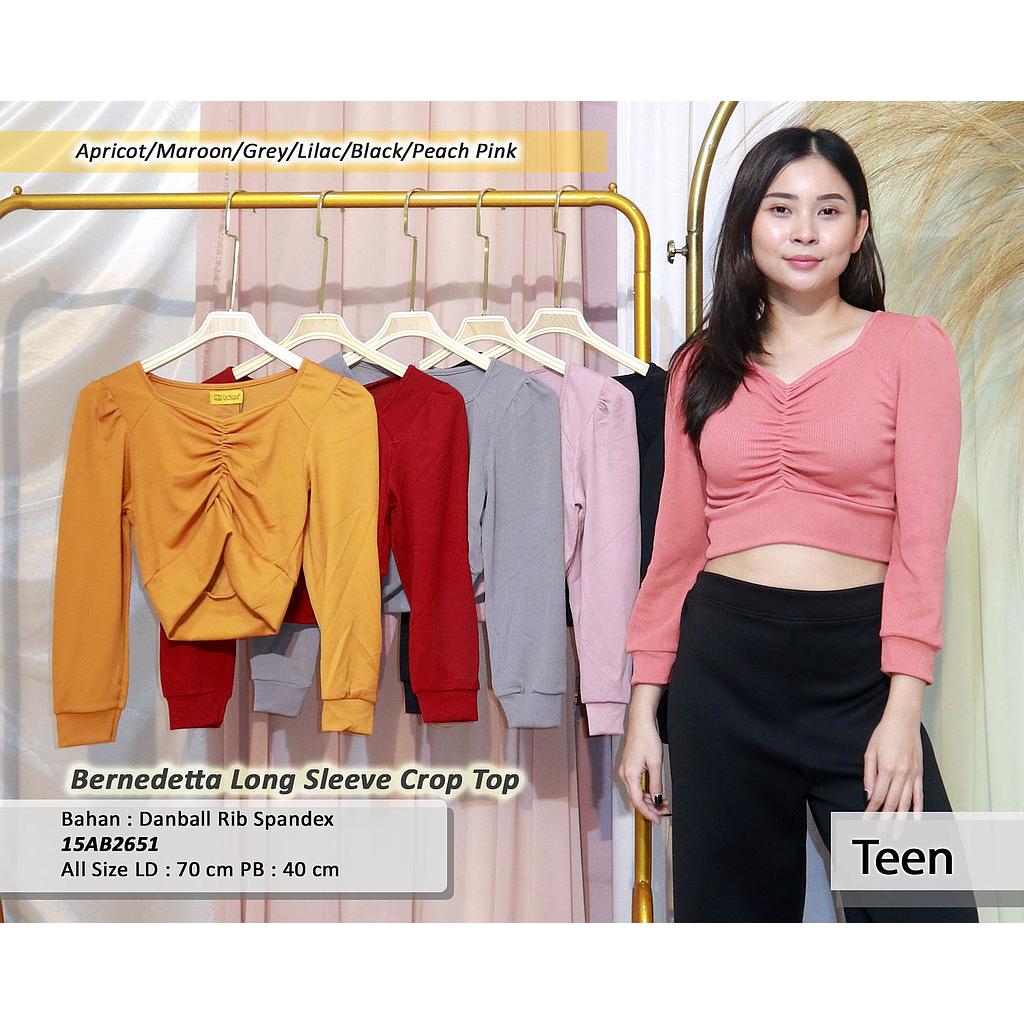 Bernedetta Long sleeve crop top