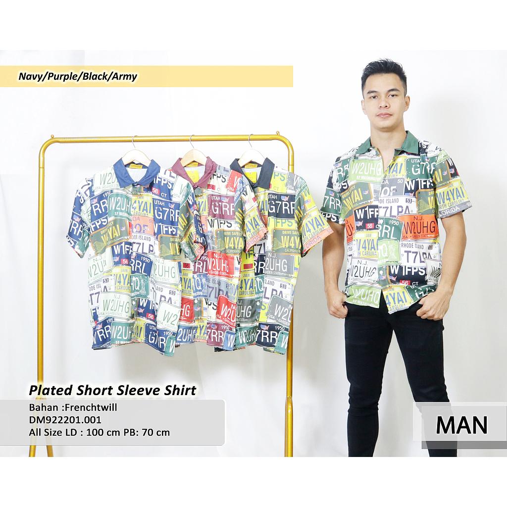 Plated short sleeve shirt(DM.001)