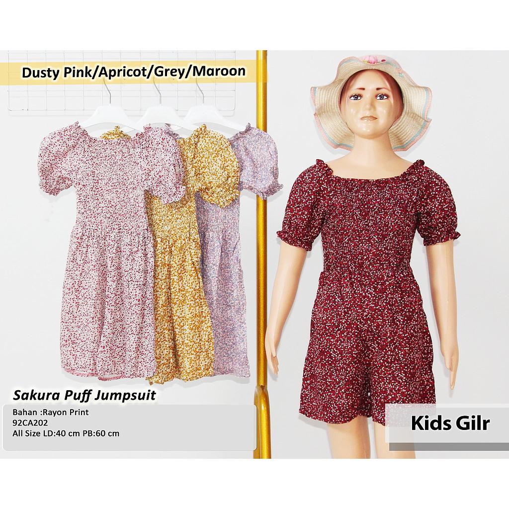 Sakura puff  Jumpsuit  (CA202)