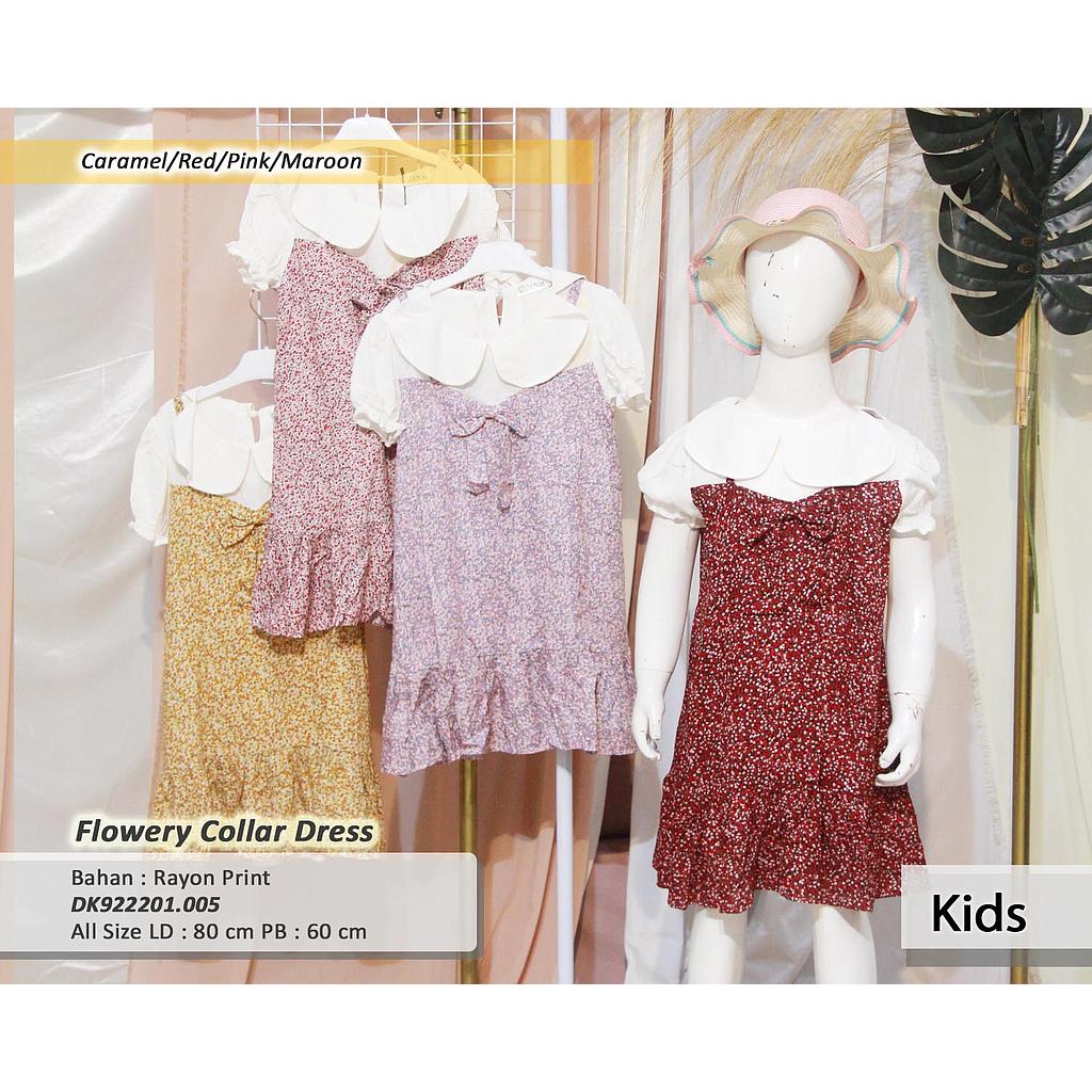 Flowery Collar Dress