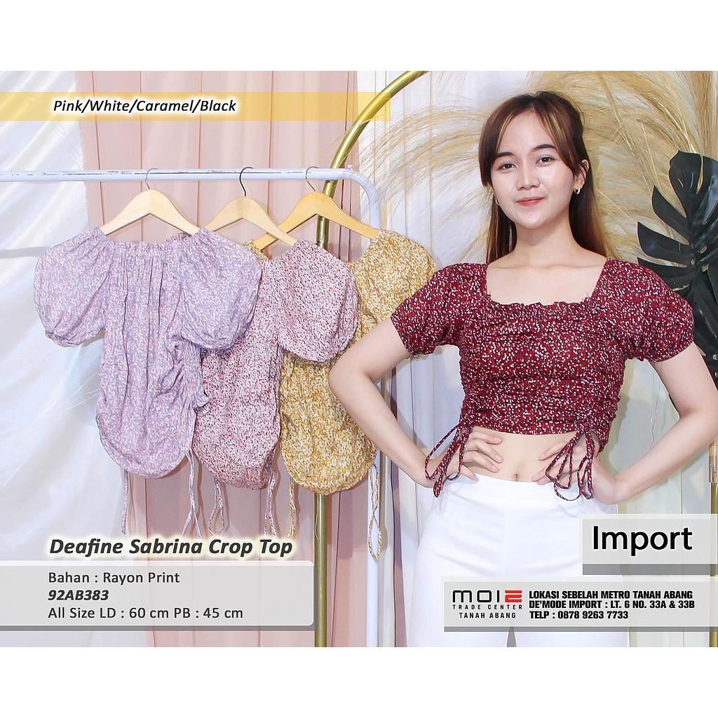 Deafine sabrina crop Top