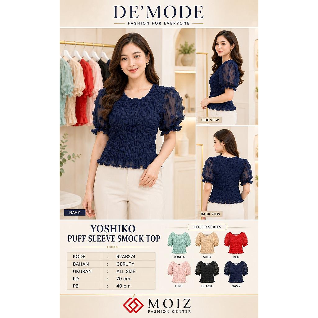 Yoshiko Puff top (AB274)