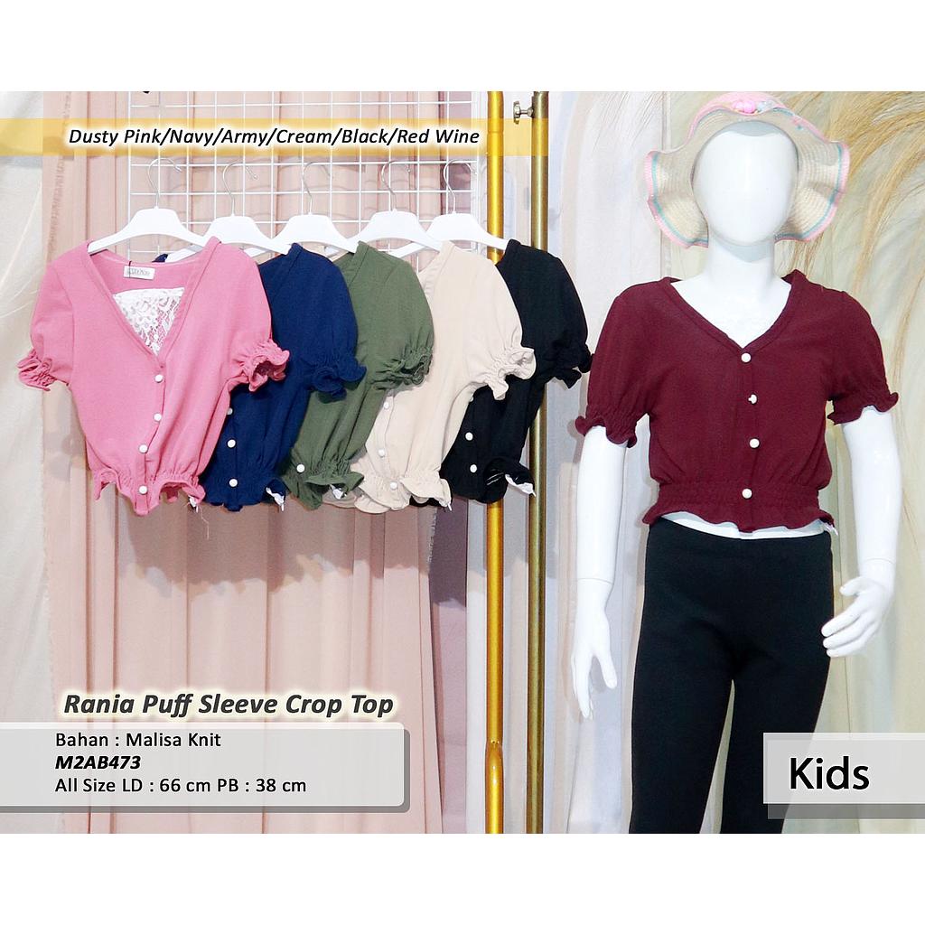Rania Puff sleeve crop Top