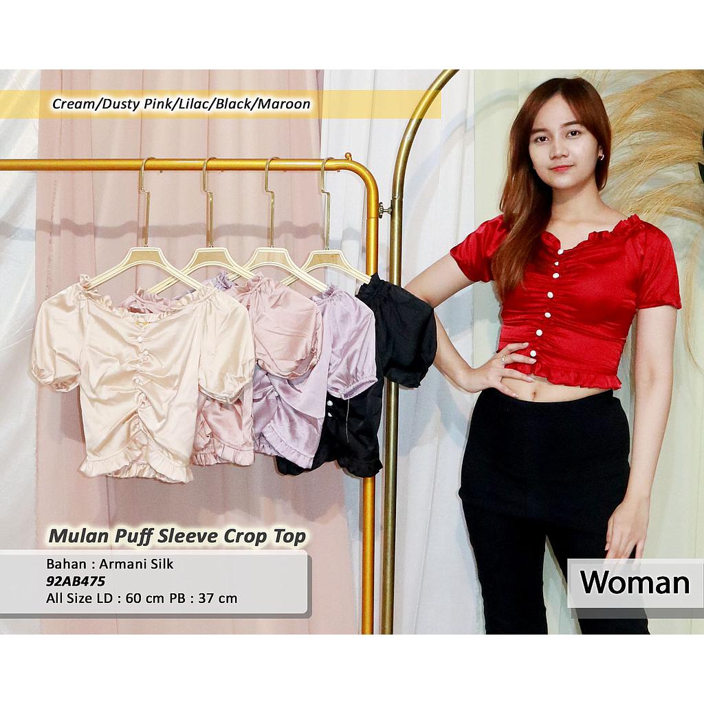 Mulan Puff sleeve crop top