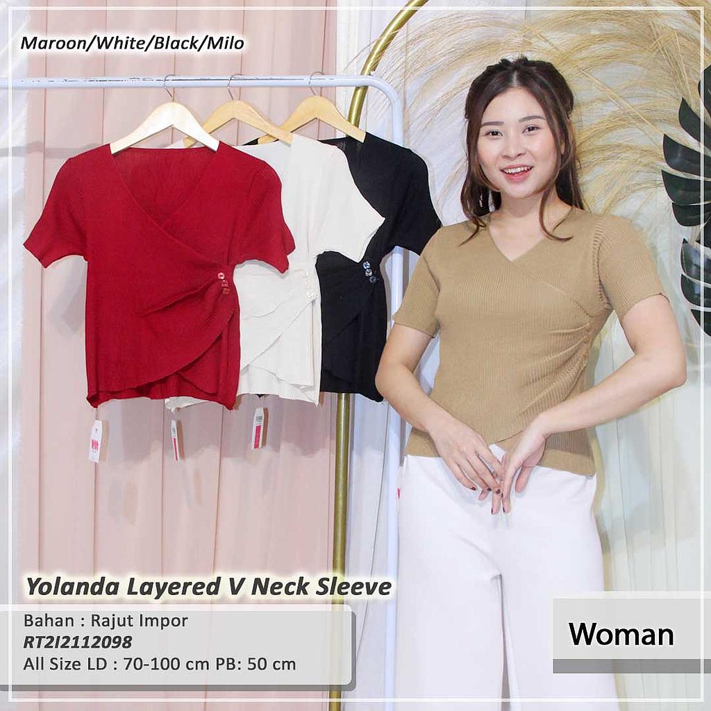 Yolanda Layered V Neck Sleeve