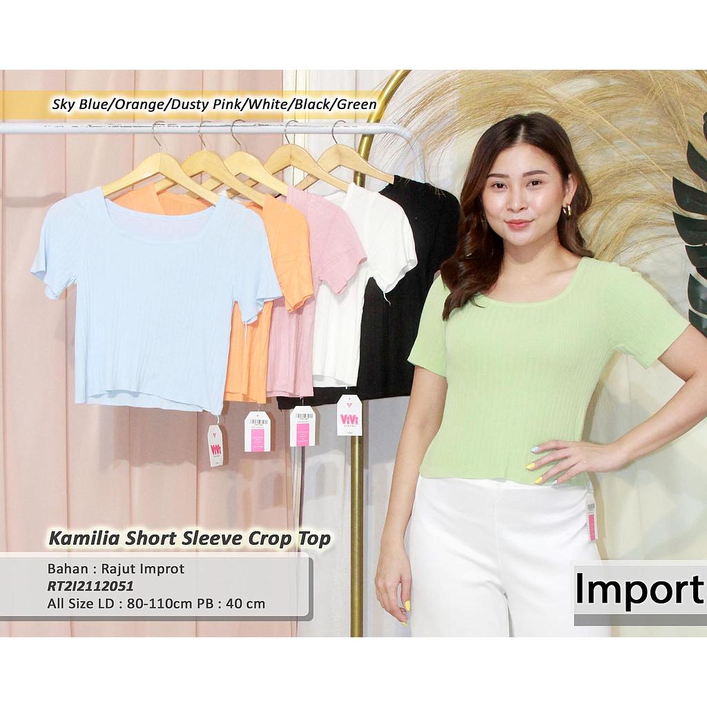 Kamilia short sleeve crop Top