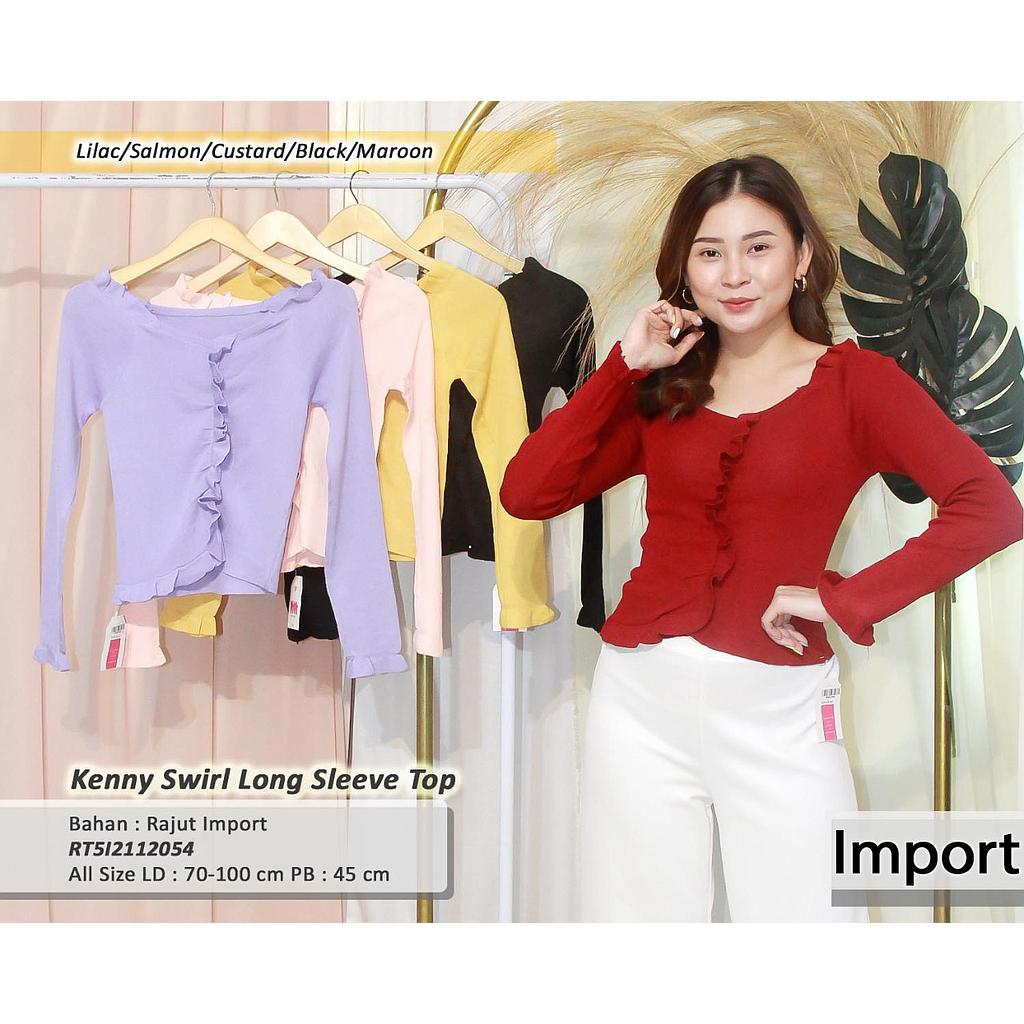 Kenny Ruffle Long sleeve top