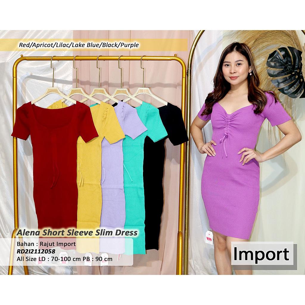 Alena Short Sleeve Slim Dress
