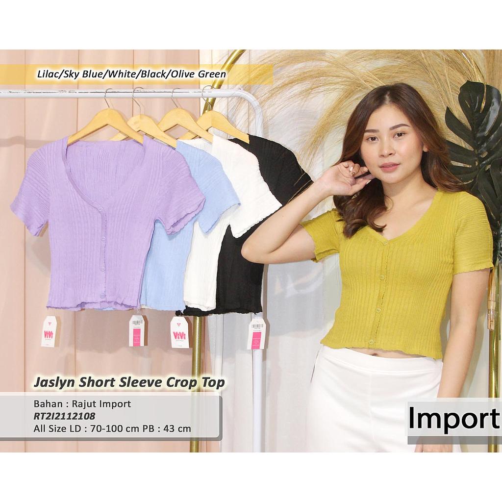 Jaslyn short sleeve crop Top