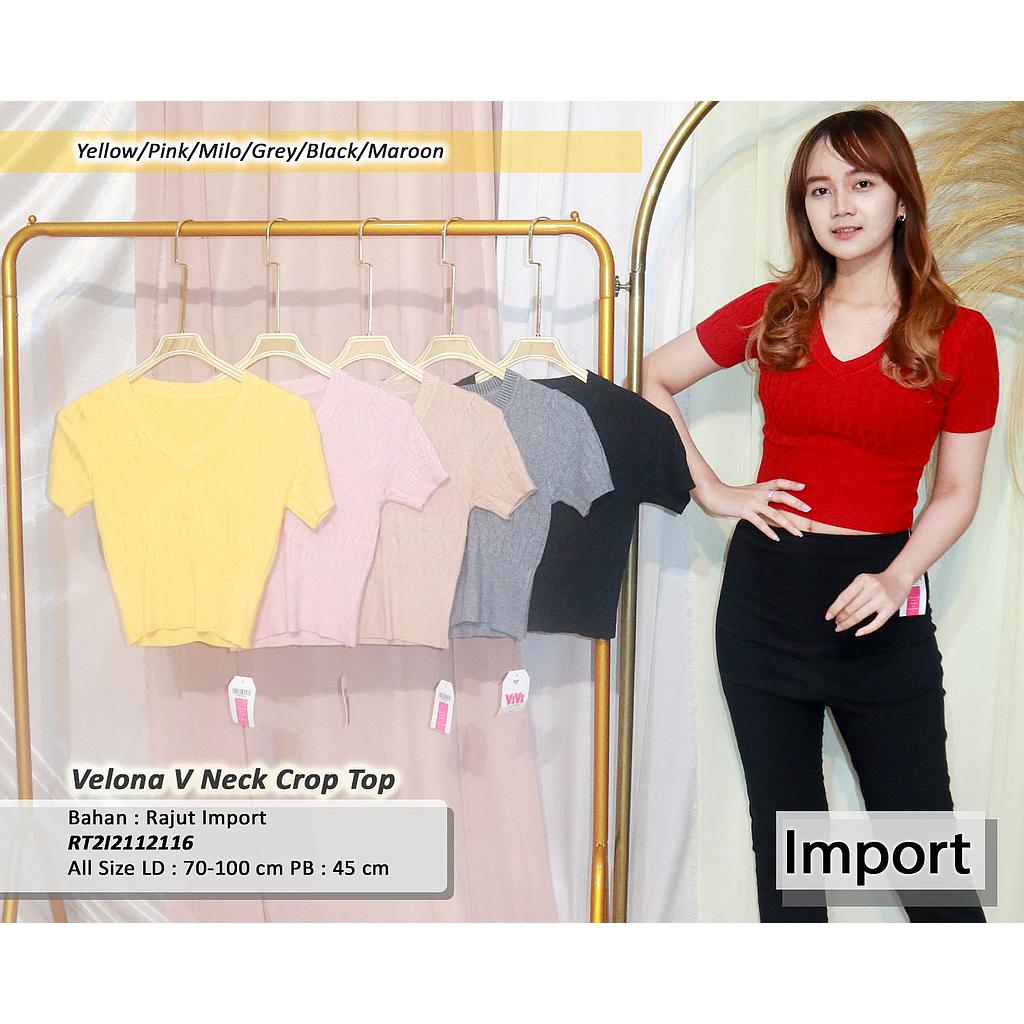 Velona V Neck crop top