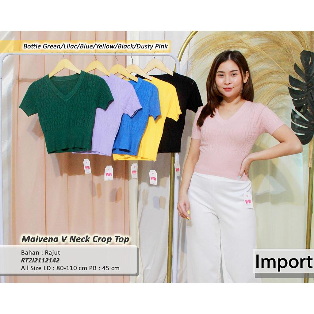 maivena V Neck Crop Top
