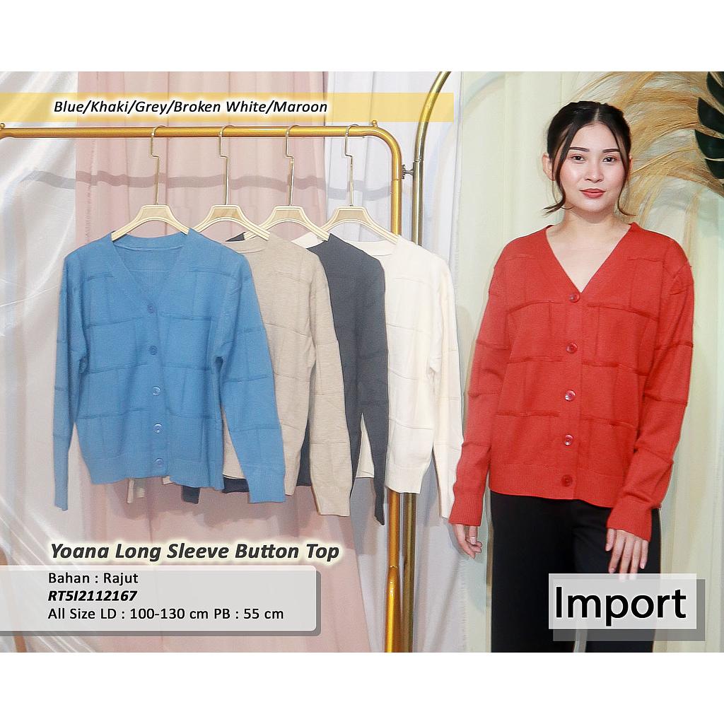 Yoana Long sleeve Button Top