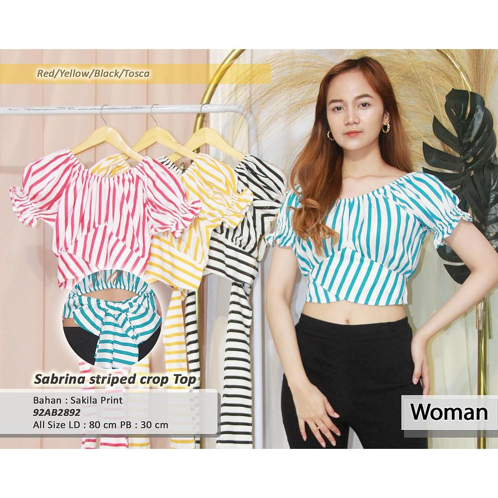Sabrina Striped Crop Top