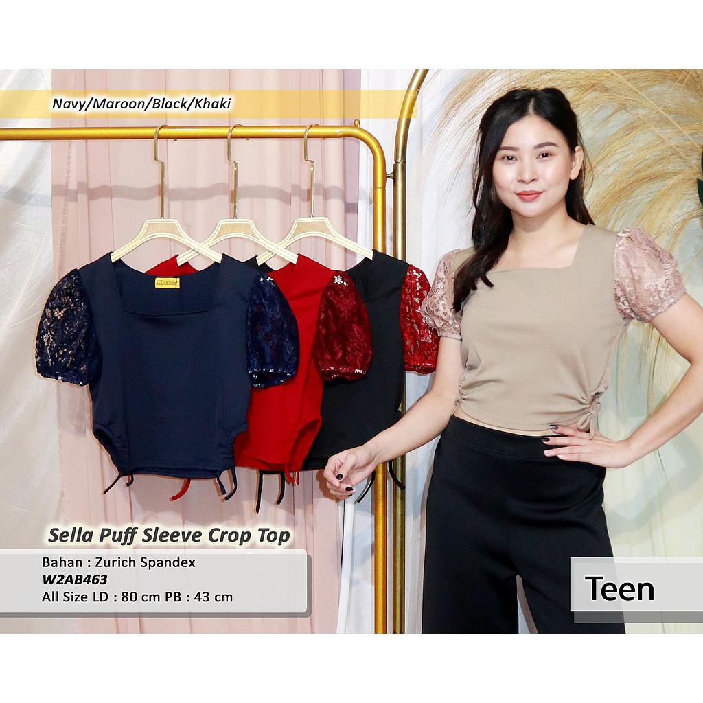 Sella Puff sleeve Crop Top