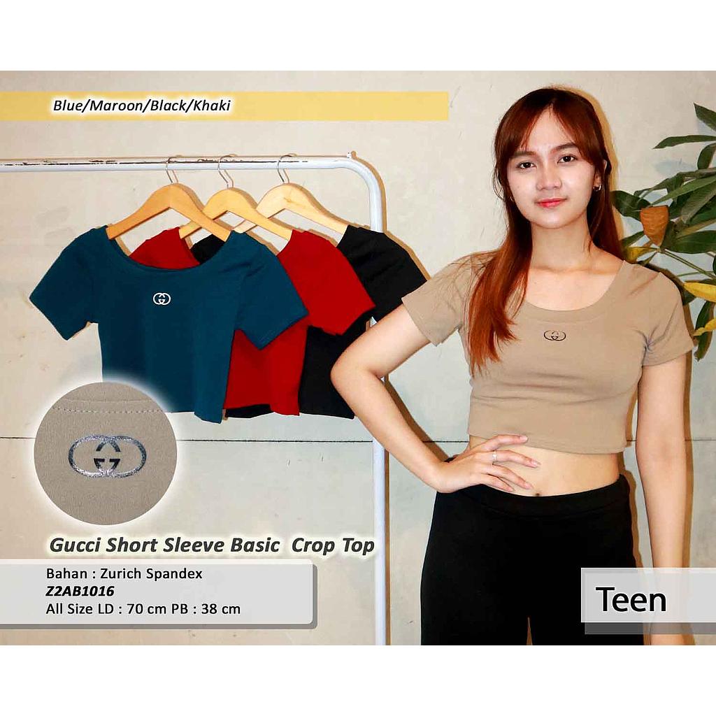 Gucci short sleeve Basic crop top