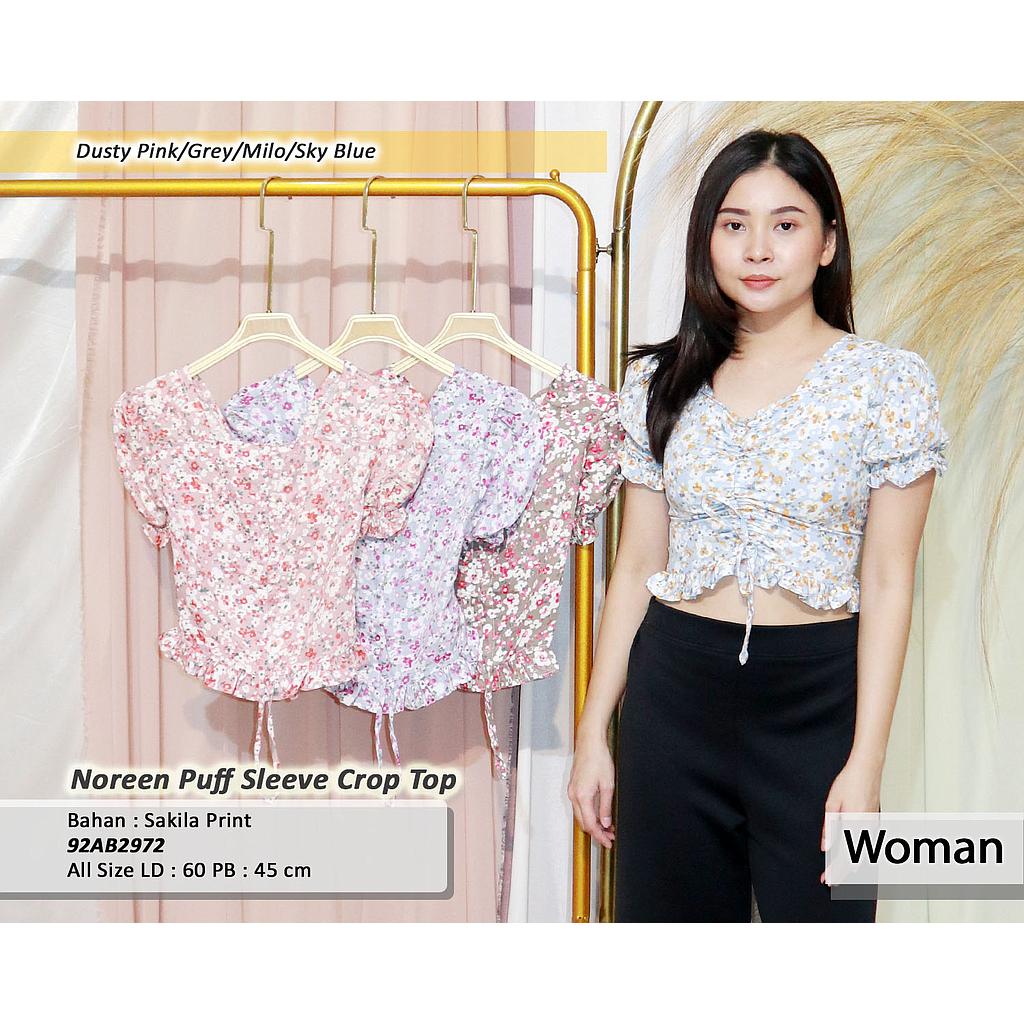 Noreen Puff sleeve crop top