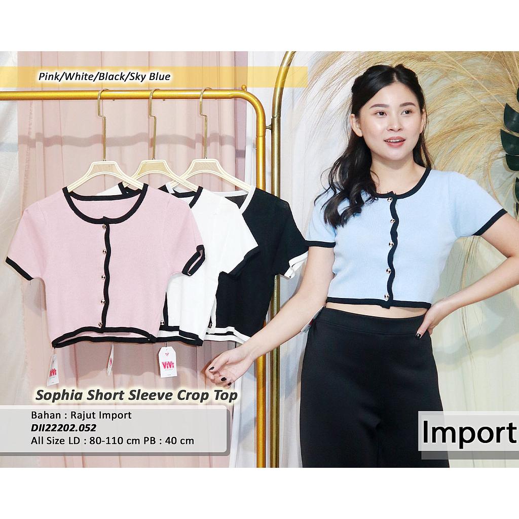 Sophia Short sleeve crop top