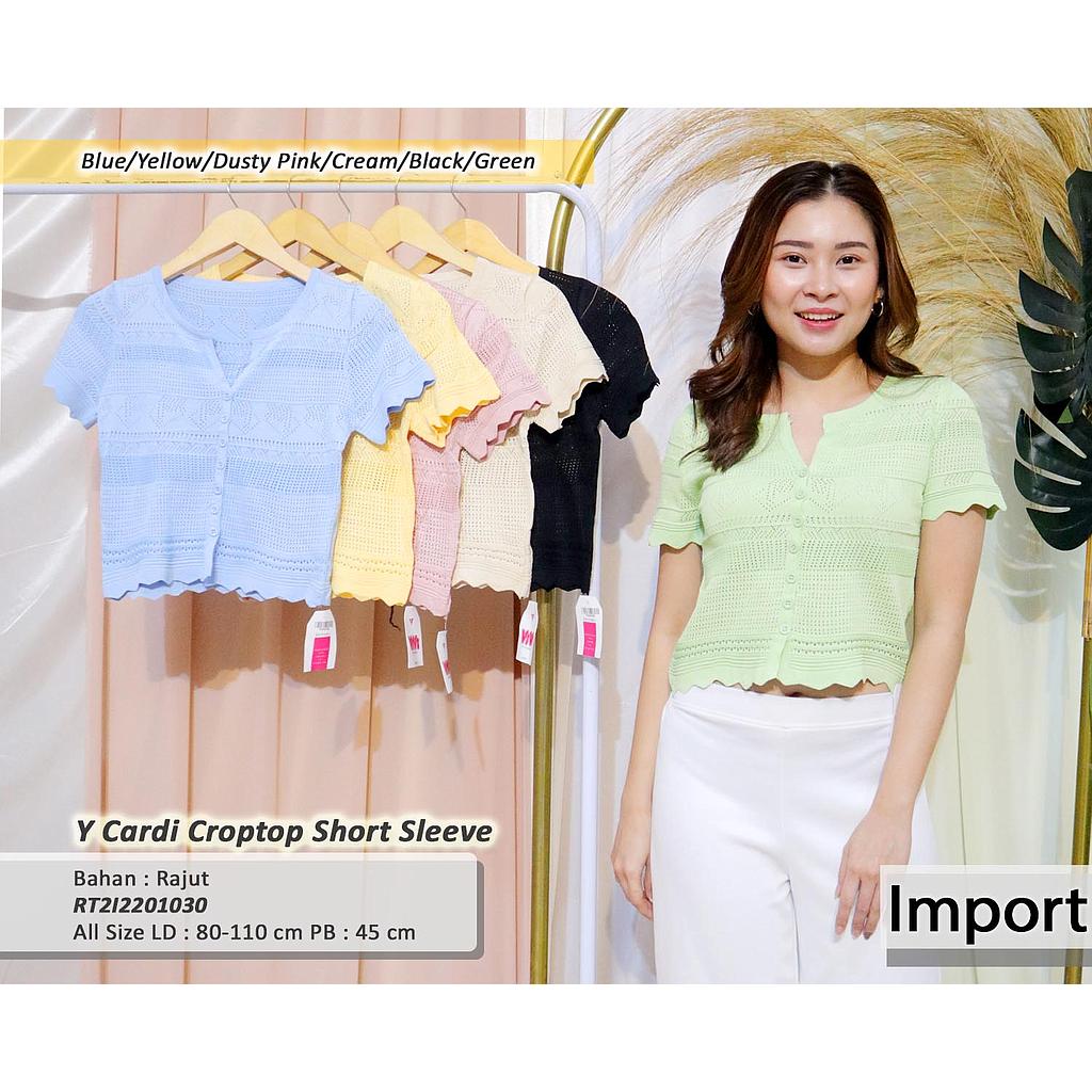Y Cardi CropTop Short sleeve