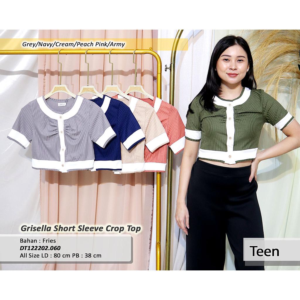 Grisella Short Sleeve Crop Top(DT.060)