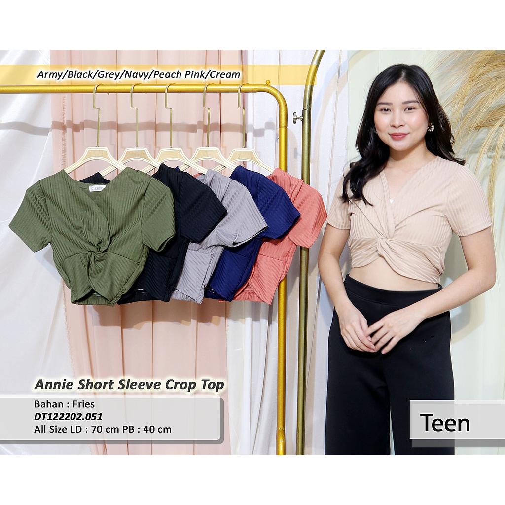 Annie Short Sleeve Crop Top(DT.051)