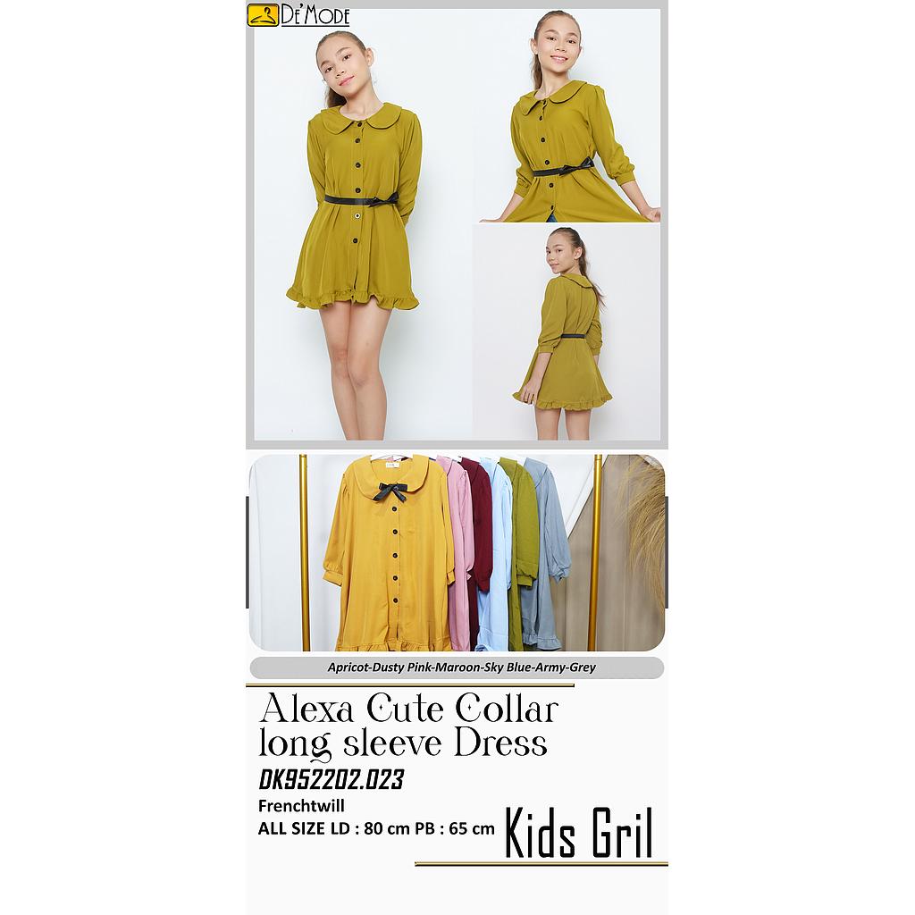 Alexa cute collar long sleeve dress (DK.023)