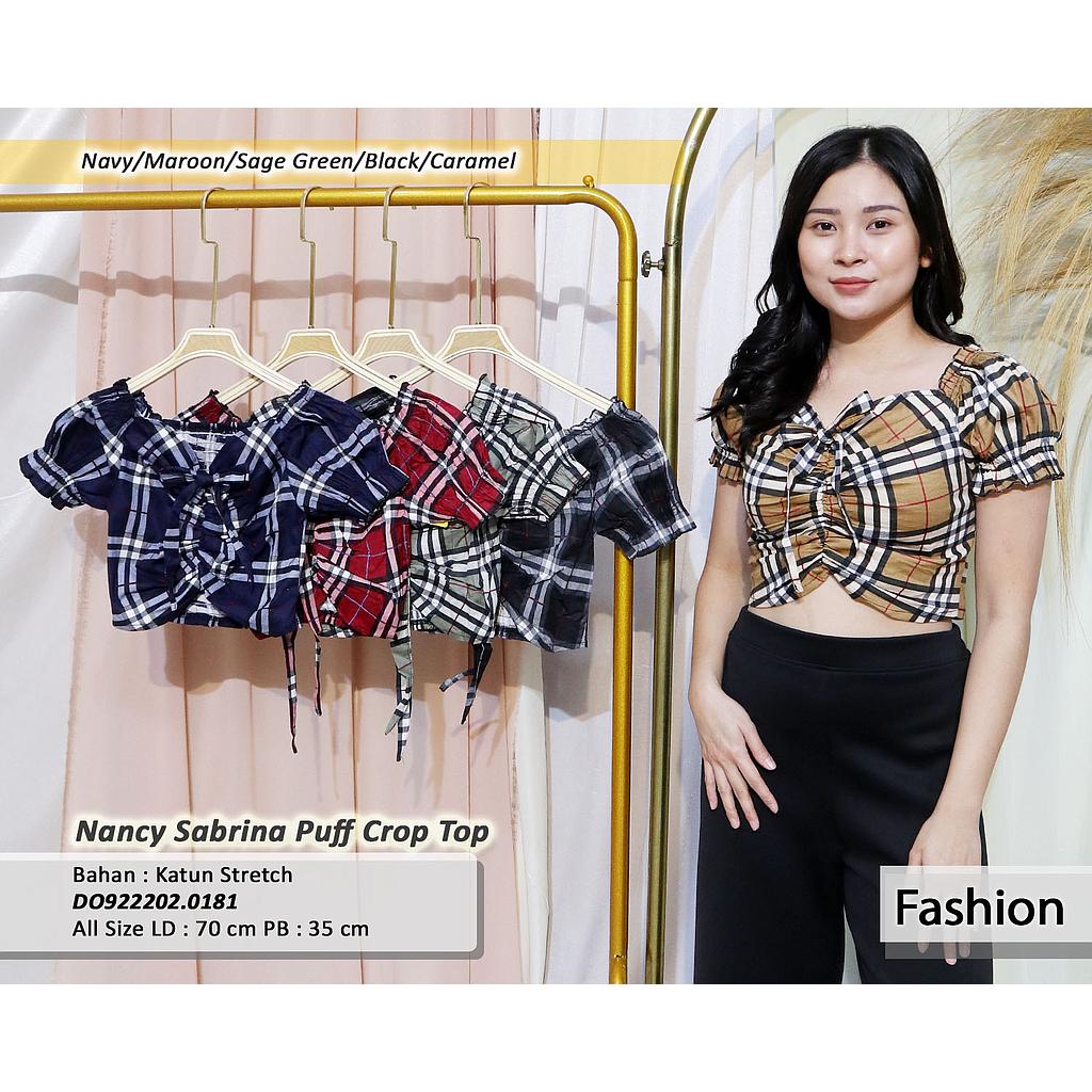 Nancy sabrina puff crop top (DO.018)
