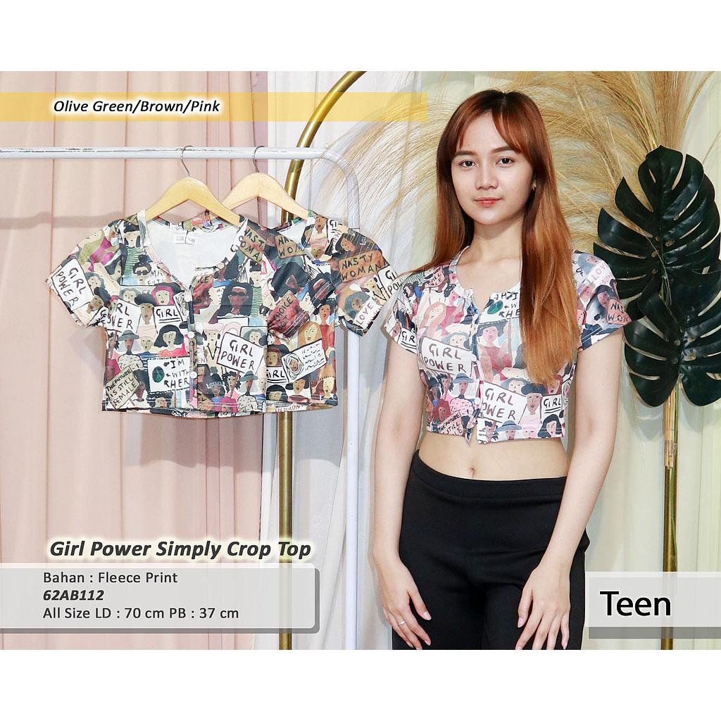 Girl Power Simply crop Top