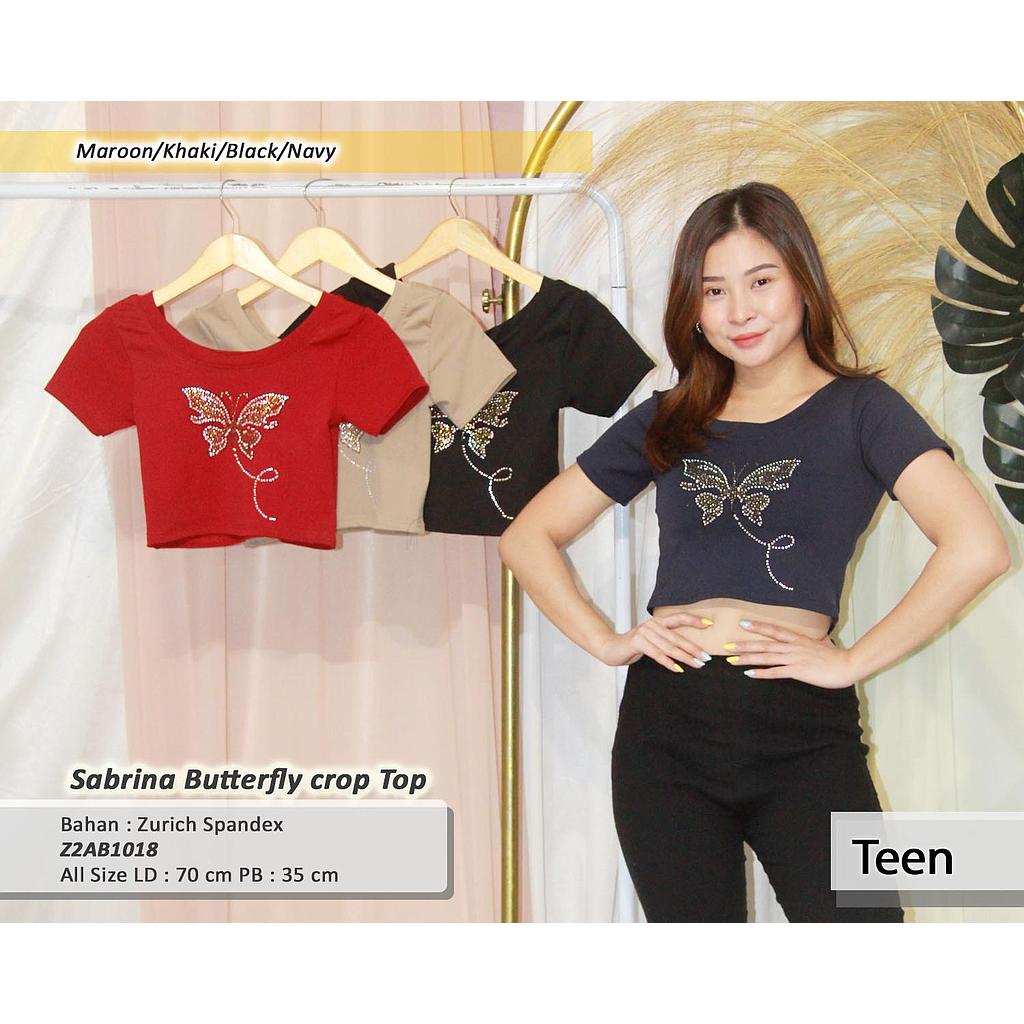 Sabrina Butterfly Crop Top