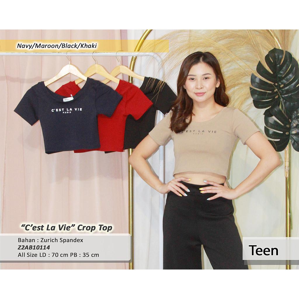 C'Est La Vie Crop Top