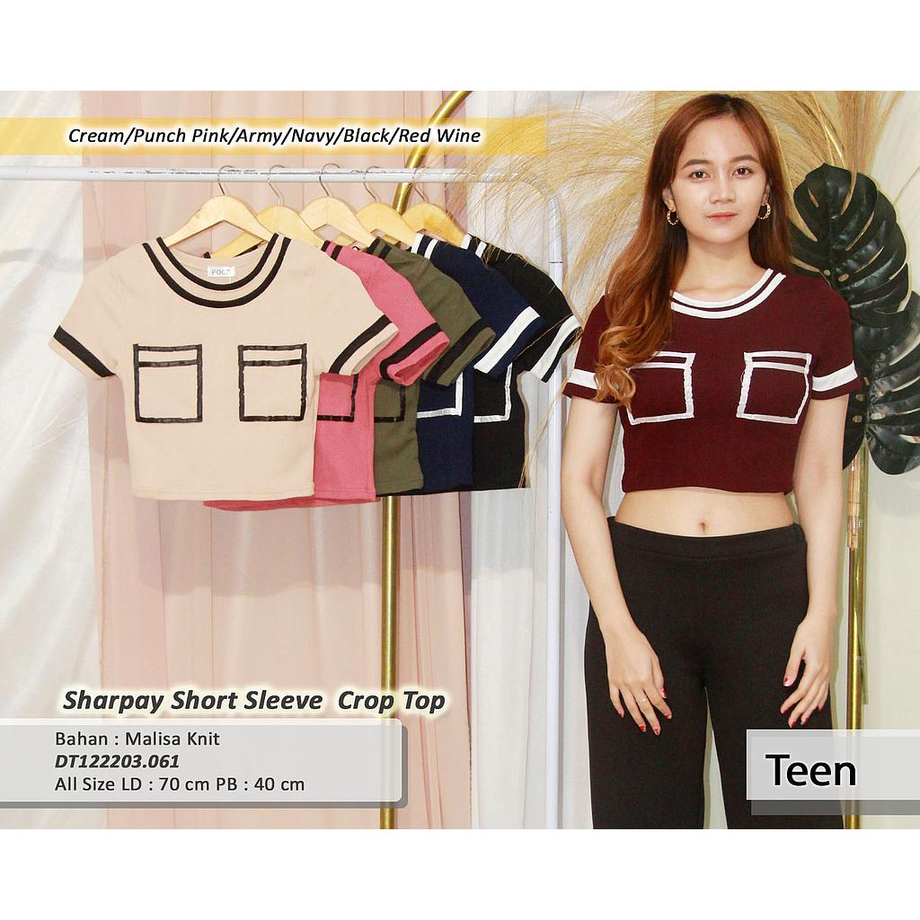 Sharpay short sleeve Crop Top(DT.061)
