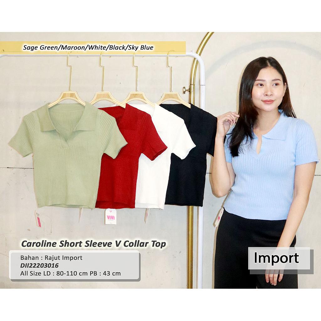 Caroline short sleeve V Collar top