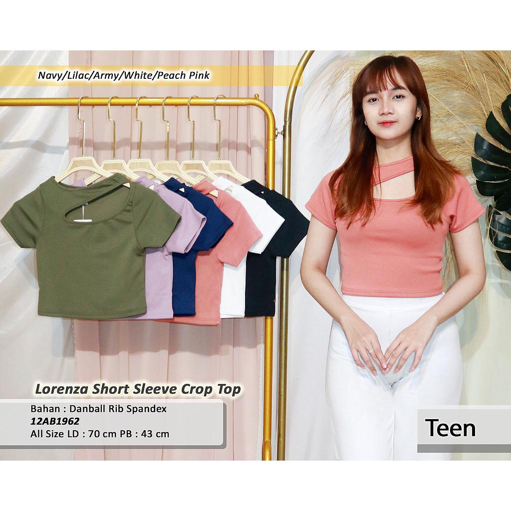 Lorenza Short sleeve crop Top
