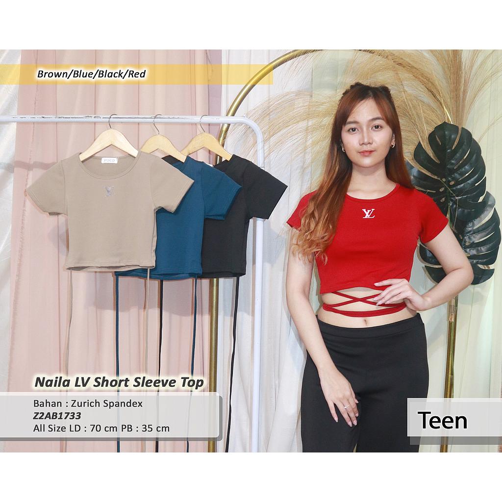 Naila LV Short sleeve Crop Top