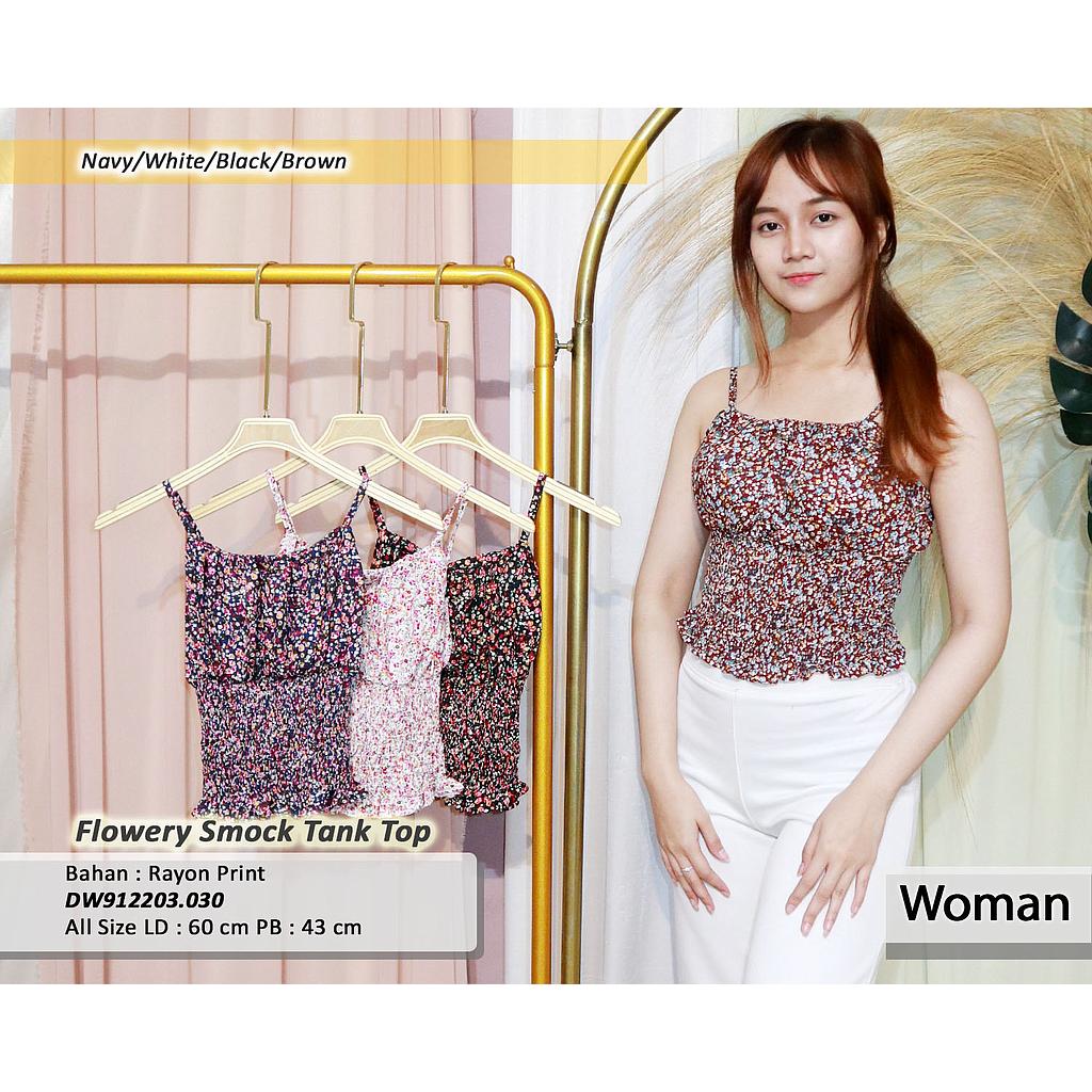 Flowery Smock Tank Top (DW.030)