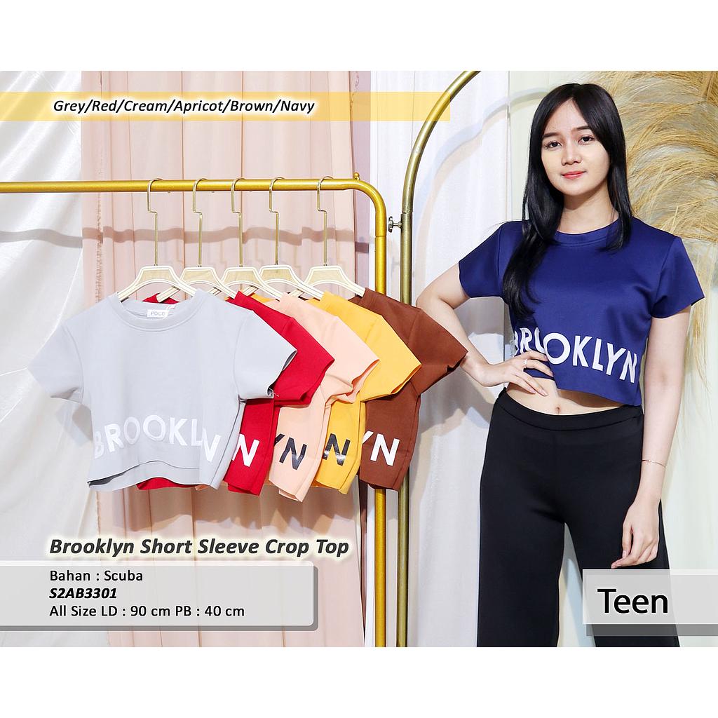 Brooklyn Short sleeve crop Top