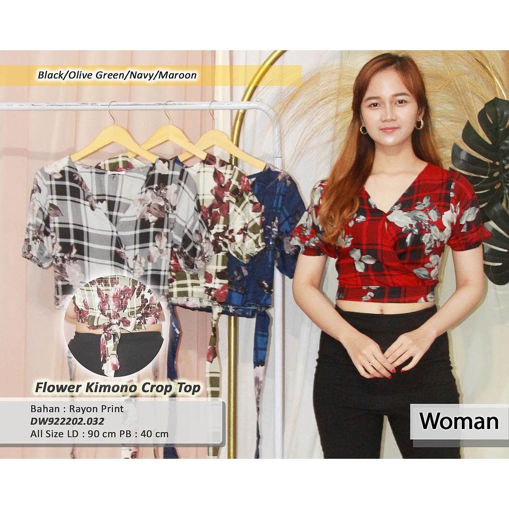 Flower Kimono Crop Top (DW.032)