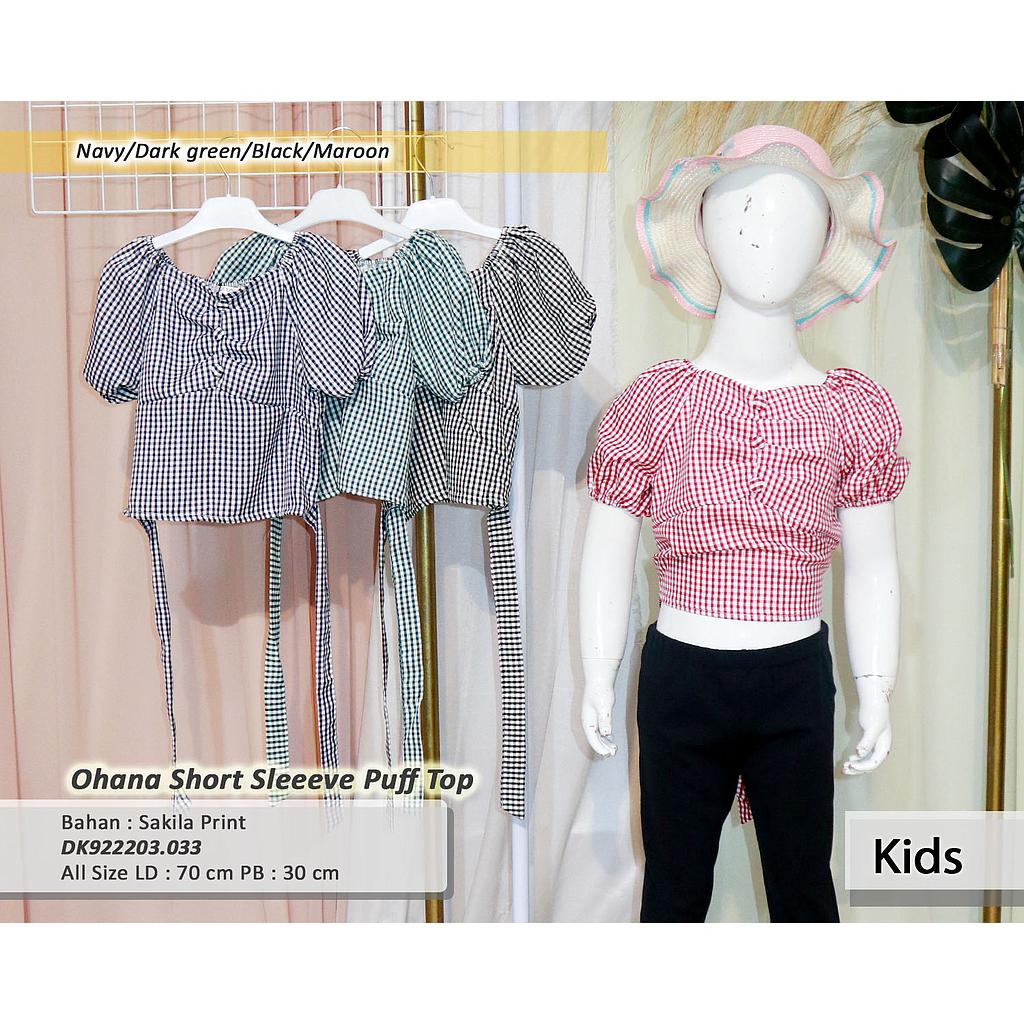 Ohana Short sleeve Puff top (DK.033)