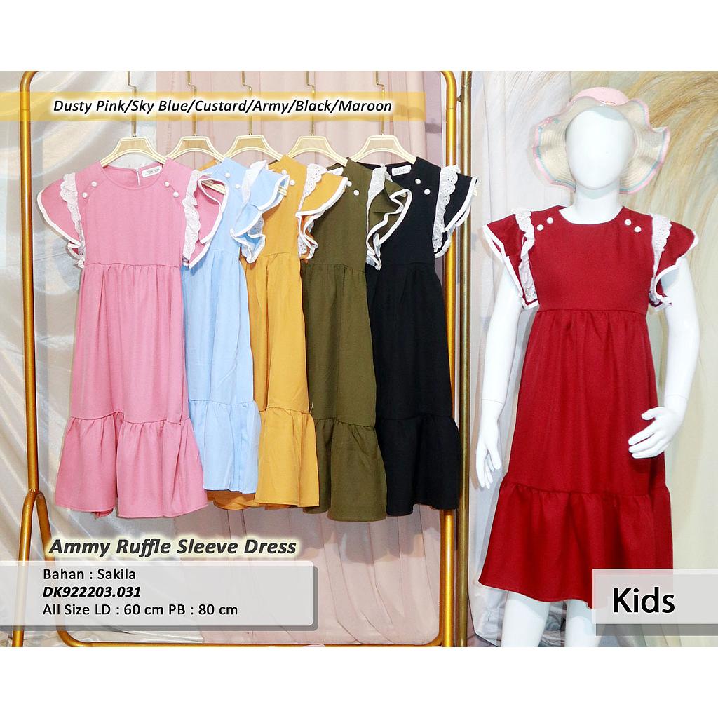 Ammy ruffle sleeve dress(DK.031)