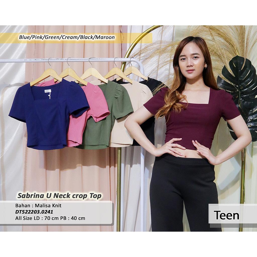Sabrina U NEck Crop Top (DT.0241)