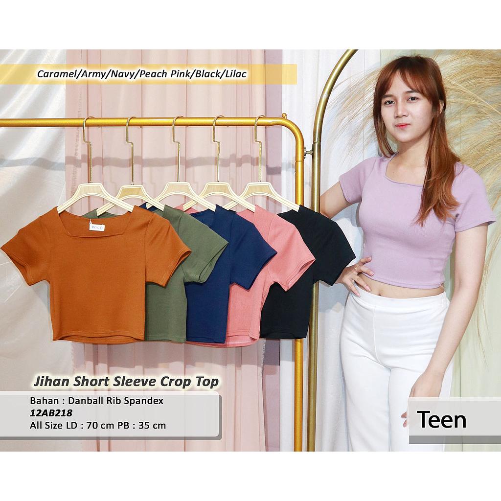 Jihan Short Sleeve Crop Top