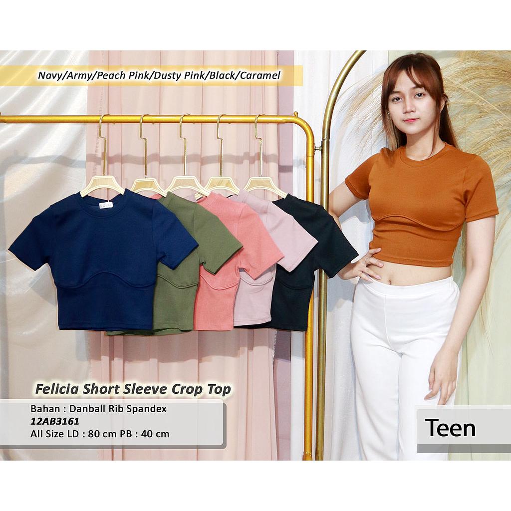 Felicia Short Sleeve Crop Top
